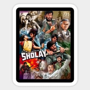 Sholay art Sticker